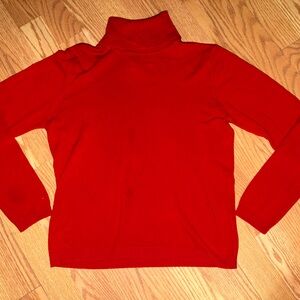 New York & Company Bold Red Turtleneck Sweater